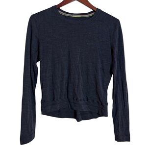 Smartwool Charcoal Grey Long Sleeve lightweight Tee Sweatshirt Top Large